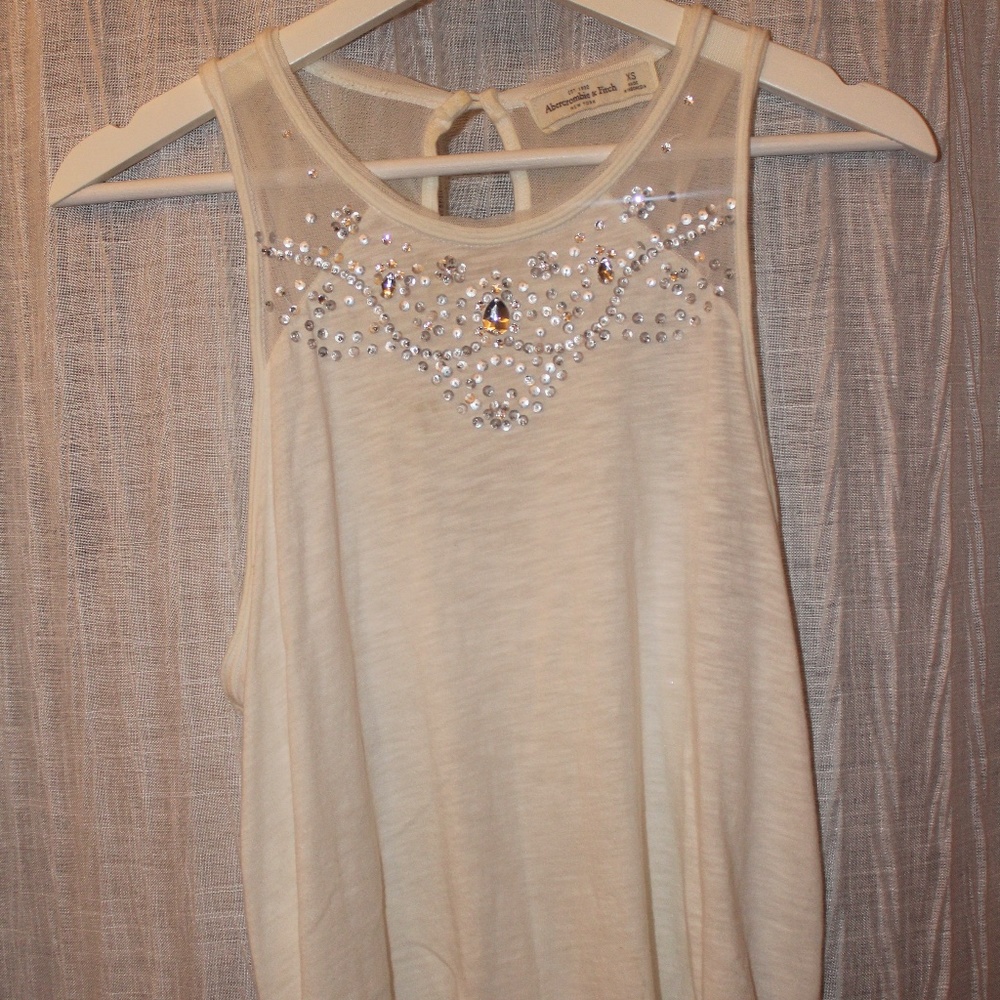 Abercrombie&Fitch White Dressy Top